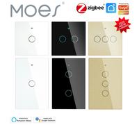 Moes ZigBee Wall Touch Smart Light Switch con neutro/nessun neutro, senza condensatore Smart Life funziona con Alexa Google Home