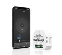 MoesGo Interruttore Tapparelle WiFi, 2.4GHz RF433 Modulo Comando per Tapparelle Elettriche, Compatibile con Alexa e Google Home, Controllo App Smart Life Tuya per Persiane Avvolgibili e Tende