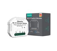 MoesGo Mini 1 Gang Mdulo WiFi fai da te per interruttori luce, controllo remoto tramite app Smart Life/Tuya, compatibile con Alexa Echo e Google Home,1/2 way.