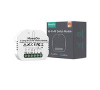 MoesGo Smart Wifi Switch Interruttore Wireless Modulo Rele Telecomando Alexa e RF433 per Interruttori 2 Gang e 1/2 Vie, Compatibile con l'app Smart Life Tuya Alexa Google Home