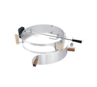 MOESTA-BBQ 10091 Smokin' PizzaRing - Set per arrosto con motore a batteria | Girarrosto elettrico per barbecue sferico, diametro 47 cm, adatto per barbecue Weber, Rösle e Napoleon, per pollo e pollame