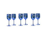 Moët & Chandon - Calici Ice Impérial per champagne e prosecco in acrilico, con un set di sottobicchieri di carta Blu