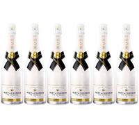 Moët & Chandon Champagne Ice Impérial Blanc - Moët & Chandon - Varietà di uve Pinot Meunier, Pinot Nero, Chardonnay - Set di 6, 750 millilitri