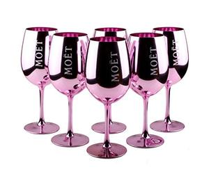 Moet & Chandon Imperial - Set di 6 bicchieri in vetro rosa champagne