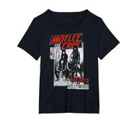 Mötley Crüe Bad Boys of Hollywood Maglietta, Donna Plus-Size, Nero, 4X