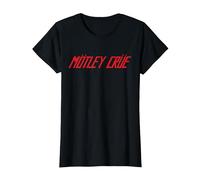Mötley Crüe Distressed Logo Maglietta, Donna, Nero, S