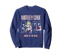 Mötley Crüe Shout At The Devil Felpa, Unisex per Adulti, Navy, XXL