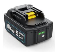 MoeuGreenBattX Batteria di ricambio per Makita 18v: 5000mAh agli ioni di litio compatibile con BL1850B BL1850 BL1860B BL1860 BL1840 BL1830 194205-3 LXT-400 (1 pezzi)