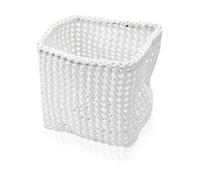 Möve 40422002 - Cestino Tube, Rettangolare, Colore: Bianco