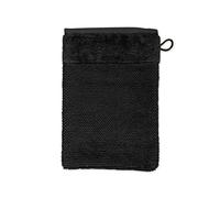 Möve Bamboo Luxe - Guanto da bagno, 15 x 20 cm, 60% cotone, 40% viscosa di cellulosa di bambù, colore nero