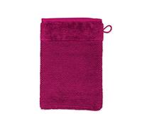 Möve Bamboo Luxe - Guanto da bagno, 15 x 20 cm, 60% cotone, 40% viscosa di cellulosa di bambù, colore rosso frutti di bosco (berry)