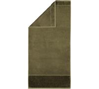 Möve Bamboo Luxe - Guanto da bagno, 20 x 15 cm, 60% cotone, 40% viscosa di cellulosa di bambù, colore verde oliva