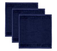 Möve Bamboo Luxe - Set da 3 Pezzi, Mare Profondo, 30 x 30 cm