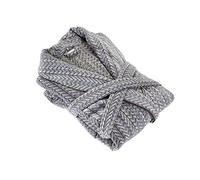 Möve Edimburgo Cappotto Collo Scialle, Cotone, Grigio, 60.0 x 46.0 x 5.0 cm