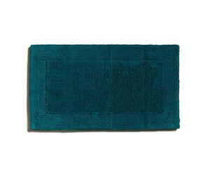 Möve Loft - Tappetino da bagno tuftato, 60 x 100 cm, 100% cotone, colore blu lago profondo (deep lake)