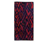 Möve Modernism - Telo doccia Rhomben allover 80 x 150 cm, 100% cotone, colore: Rosso