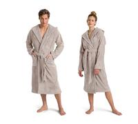 Möve Superwuschel - Accappatoio con cappuccio, taglia L, cashmere