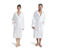 Möve Superwuschel - Accappatoio con cappuccio, taglia M, colore bianco neve