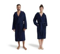 Möve Superwuschel - Accappatoio con cappuccio, taglia XXL, colore blu mare profondo (deep sea)