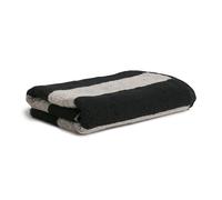 Möve Superwuschel - Asciugamano a righe, 100% cotone, 50 x 100 cm, colore nero/cashmere