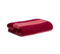 Möve Superwuschel - Asciugamano a righe, 50 x 100 cm, in 100% cotone, colore: Ruby/Corallo