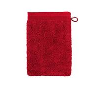 möve Superwuschel - Guanto da bagno, 15 x 20 cm, in 100% cotone, colore ruby
