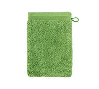 Möve Superwuschel - Guanto da bagno, 20 x 15 cm, 100% cotone, colore verde peridoto
