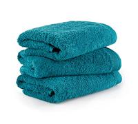 Möve Superwuschel Set di 3 asciugamani Made in Germany, 100% cotone, Lagoon, 3 x 50 x 100 cm