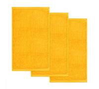 Möve Superwuschel Asciugamano per ospiti in 100% cotone, Arancione, 30 x 50 cm, pacco da 3