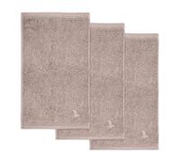 Möve Superwuschel - Set da 3 asciugamani per ospiti, 30 x 50 cm, 100% cotone, colore cashmere