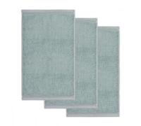 Möve Superwuschel - Set da 3 asciugamani per ospiti, 30 x 50 cm, 100% cotone, colore verde tè