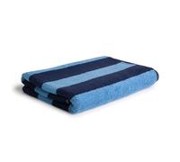 Möve Superwuschel - Telo doccia a righe, 80 x 150 cm, in 100% cotone, colore: Sea/Cornflower