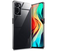 moex Aero Case Compatibile con Oppo A76 / A96 - Custodia in silicone completamente trasparente, trasparente, ultra sottile, trasparente, tinta unita, trasparente