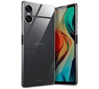 moex Aero Case Compatibile con Sony Xperia 10 VI - Custodia in silicone completamente trasparente, trasparente, ultra sottile, trasparente, tinta unita, trasparente
