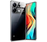 moex Aero Case Compatibile con Xiaomi Poco X6 - Custodia in silicone completamente trasparente, trasparente, ultra sottile, trasparente, tinta unita, trasparente