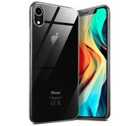 moex Aero Custodia Compatibile con Apple iPhone XR, Custodia in Silicone, Completamente Trasparente, Custodia Protettiva Ultra Sottile, Chiara, Crystal-Clear