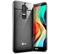 moex Aero Custodia Compatibile con LG G2, Custodia in Silicone, Completamente Trasparente, Custodia Protettiva Ultra Sottile, Chiara, Crystal-Clear