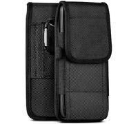 moex Agility Case per Umidigi F3 Pro 5G - Custodia con passante per cintura, marsupio con moschettone + portapenne, custodia in nylon, protezione completa a 360 gradi, colore nero