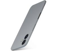 moex Alpha Case per Apple iPhone 16 Custodia Ultra Sottile Custodia con Protezione Aumentata della Fotocamera, Slim Cover Sottile Minimalistica, Colore Tortora Opaco