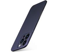 moex Alpha Case per Apple iPhone 16 Pro, ultra sottile, con protezione rialzata, sottile, sottile, colore: blu metallizzato