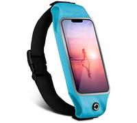 moex Cintura da corsa per Samsung Galaxy A56 5G, borsa da corsa, impermeabile, per corsa, Touch finestra, leggera, per jogging, marsupio, sport, turchese