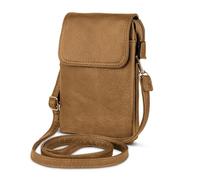 moex Classic Sling - Custodia per cellulare da donna, in pelle, con borsa a tracolla e scomparto per cellulare, piccola borsa a tracolla con chiusura magnetica, Cream beige., Alle Handys