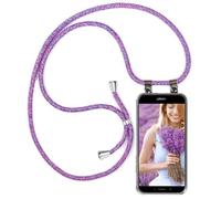 moex Collana per Cellulare Compatibile con Honor6X / GR5 (2017), Custodia con Cinturino Regolabile in Viola Rosa
