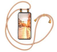 moex Collana per cellulare compatibile con Samsung Galaxy A21s, custodia con cinturino regolabile in Oro