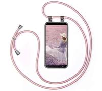 moex Collana per Cellulare Compatibile con Samsung Galaxy J6 (2018), Custodia con Cinturino Regolabile in Oro Rosa