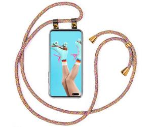 moex Collana per Cellulare Compatibile con Samsung Galaxy S10 5G, Custodia con Cinturino Regolabile in Rainbow