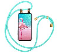 moex Collana per Cellulare Compatibile con Samsung Galaxy S10e, Custodia con Cinturino Regolabile in Turchese