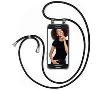MoEx Collana per Cellulare Compatibile con Samsung Galaxy S3 / S3 Neo, Custodia con Cinturino Regolabile in Nero