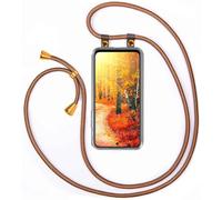 moex Collana per cellulare compatibile con Xiaomi Redmi 10, custodia con cinturino regolabile in Oro