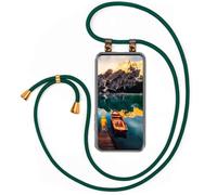 moex Collana per cellulare Oppo Find X5 con cinturino rimovibile, custodia con catena a tracolla, cinturino per cellulare, cordino, cordino per cellulare, cordino da collo, verde